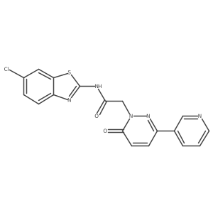N-(6-chlorobenzo[d]thiazol-2-yl)-2-(6-oxo-3-(pyridin-3-yl)pyridazin-1(6H)-yl)acetamide Structure