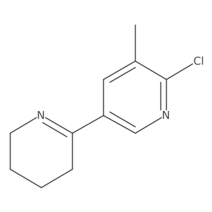 6'-Chloro-5'-methyl-3,4,5,6-tetrahydro-2,3'-bipyridine结构式