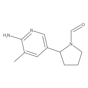 2-(6-amino-5-methyl-3-pyridyl)pyrrolidine-1-carbaldehyde Structure