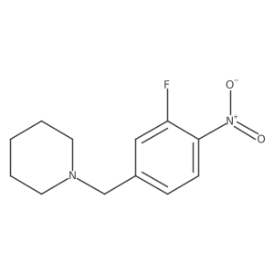 1-(3-Fluoro-4-nitrobenzyl)piperidine Structure