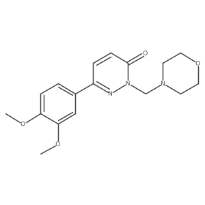6-(3,4-dimethoxyphenyl)-2-(morpholin-4-ylmethyl)pyridazin-3(2H)-one结构式
