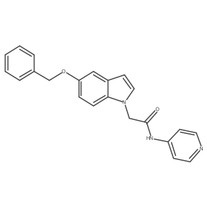 2-[5-(benzyloxy)-1H-indol-1-yl]-N-(pyridin-4-yl)acetamide Structure