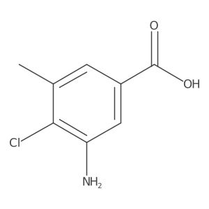 3-Amino-4-chloro-5-methyl-benzoic acid Structure