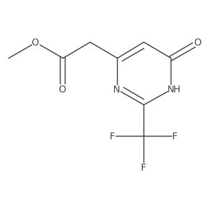 Methyl [6-hydroxy-2-(trifluoromethyl)pyrimidin-4-yl]acetate Structure