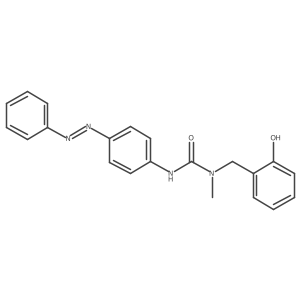 Urea, N-[(2-hydroxyphenyl)methyl]-N-methyl-N'-[4-(2-phenyldiazenyl)phenyl]-结构式