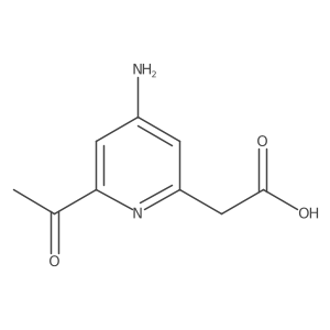 (6-Acetyl-4-aminopyridin-2-YL)acetic acid Structure