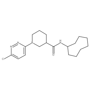 1-(6-chloropyridazin-3-yl)-N-cyclooctylpiperidine-3-carboxamide结构式