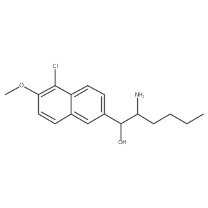 2-Amino-1-(5-chloro-6-methoxynaphthalen-2-yl)hexan-1-ol Structure