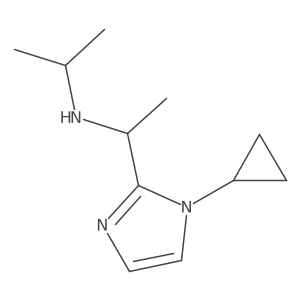 N-(1-(1-cyclopropyl-1H-imidazol-2-yl)ethyl)propan-2-amine Structure