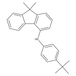 N-(4-(tert-butyl)phenyl)-9,9-dimethyl-9H-fluoren-4-amine结构式