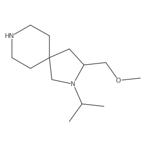 2-Isopropyl-3-(methoxymethyl)-2,8-diazaspiro[4.5]decane结构式