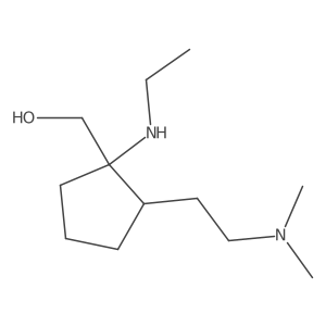 Cyclopentanemethanol, 2-[2-(dimethylamino)ethyl]-1-(ethylamino)-结构式
