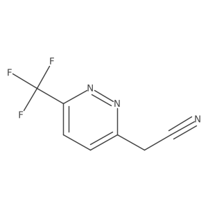 3-Pyridazineacetonitrile, 6-(trifluoromethyl)- Structure