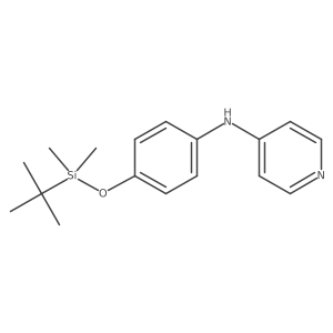 N-(4-((tert-butyldimethylsilyl)oxy)phenyl)pyridin-4-amine结构式