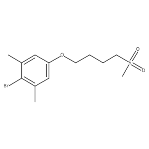 2-Bromo-1,3-dimethyl-5-[4-(methylsulfonyl)butoxy]benzene Structure