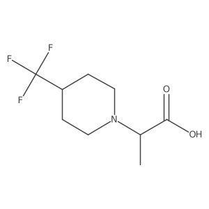 2-[4-(Trifluoromethyl)piperidin-1-yl]propanoic acid Structure