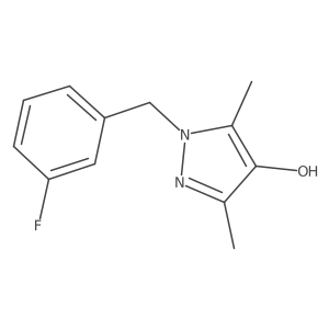 1-(3-Fluorobenzyl)-3,5-dimethyl-1H-pyrazol-4-ol Structure