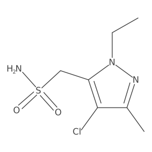 (4-chloro-1-ethyl-3-methyl-1H-pyrazol-5-yl)methanesulfonamide Structure