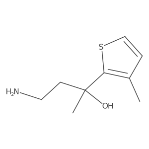 4-Amino-2-(3-methylthiophen-2-yl)butan-2-ol结构式