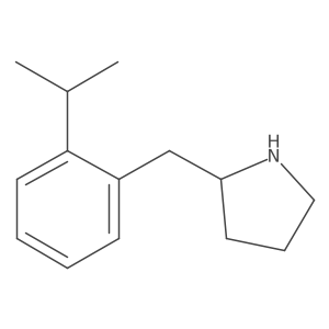 2-{[2-(Propan-2-yl)phenyl]methyl}pyrrolidine结构式