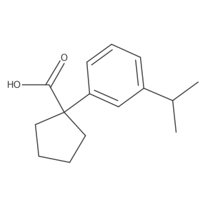 1-(3-Isopropylphenyl)cyclopentane-1-carboxylic acid结构式