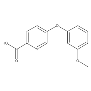 5-(3-Methoxyphenoxy)pyridine-2-carboxylic acid Structure