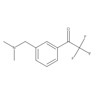 1-{3-[(Dimethylamino)methyl]phenyl}-2,2,2-trifluoroethan-1-one Structure