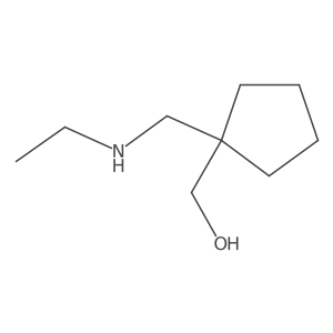 Cyclopentanemethanol, 1-[(ethylamino)methyl]-结构式
