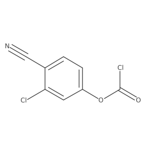 3-Chloro-4-cyanophenyl chloroformate结构式
