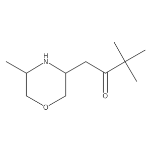 3,3-Dimethyl-1-(5-methylmorpholin-3-yl)butan-2-one Structure