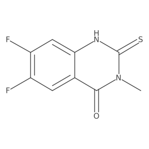 6,7-Difluoro-3-methyl-2-sulfanylidene-1H-quinazolin-4-one Structure