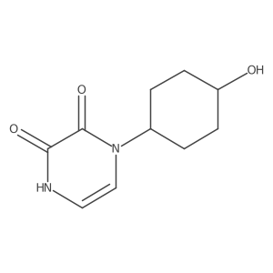1-(4-Hydroxycyclohexyl)-1,2,3,4-tetrahydropyrazine-2,3-dione结构式