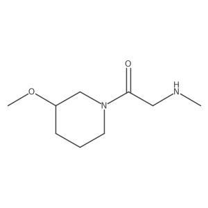 1-(3-Methoxypiperidin-1-yl)-2-(methylamino)ethan-1-one结构式