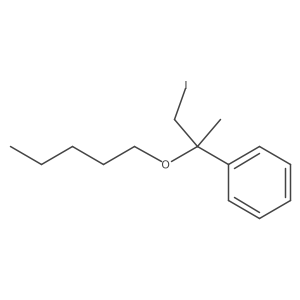 [1-Iodo-2-(pentyloxy)propan-2-yl]benzene结构式