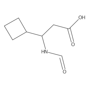 (3R)-3-cyclobutyl-3-formamidopropanoic acid结构式