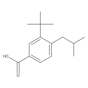 3-(1,1-Dimethylethyl)-4-(2-methylpropyl)benzoic acid结构式