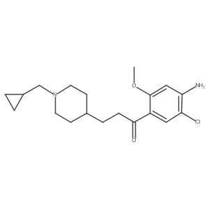 1-(4-Amino-5-chloro-2-methoxyphenyl)-3-[1-(cyclopropylmethyl)-4-piperidinyl]-1-propanone Structure