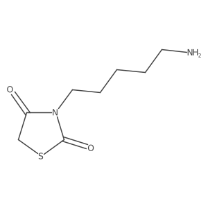 3-(5-Aminopentyl)-1,3-thiazolidine-2,4-dione Structure