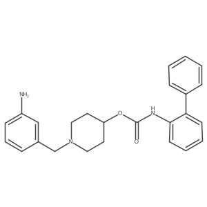 1-(3-Aminobenzyl)piperidin-4-yl [1,1'-biphenyl]-2-ylcarbamate结构式