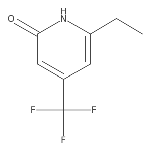 2(1H)-Pyridinone, 6-ethyl-4-(trifluoromethyl)-结构式