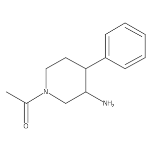 1-(3-Amino-4-phenylpiperidin-1-yl)ethan-1-one Structure