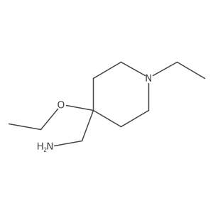 (4-Ethoxy-1-ethylpiperidin-4-yl)methanamine结构式