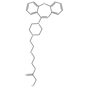 2-[2-(4-Dibenzo[b,f][1,4]thiazepin-11-yl-1-piperazinyl)ethoxy]ethyl Ester 2-Chloro-acetic Acid结构式