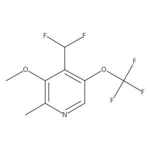 4-(Difluoromethyl)-3-methoxy-2-methyl-5-(trifluoromethoxy)pyridine Structure