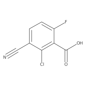 2-Chloro-3-cyano-6-fluorobenzoic acid结构式