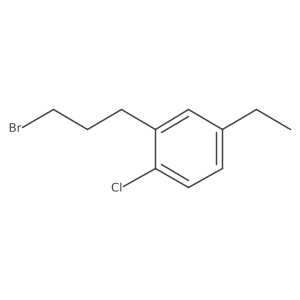 1-(3-Bromopropyl)-2-chloro-5-ethylbenzene结构式