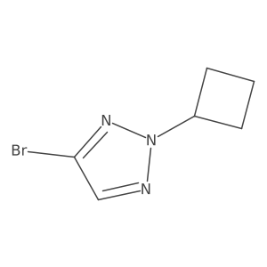 4-Bromo-2-cyclobutyl-2H-1,2,3-triazole结构式