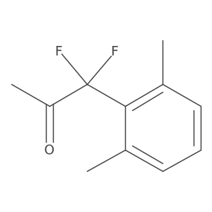 1-(2,6-Dimethylphenyl)-1,1-difluoropropan-2-one Structure