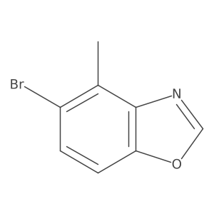 5-Bromo-4-methylbenzo[d]oxazole结构式