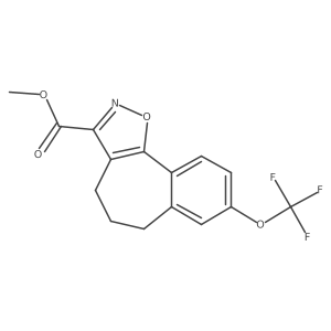 methyl 12-(trifluoromethoxy)-3-oxa-4-azatricyclo[8.4.0.02,6]tetradeca-1(10),2(6),4,11,13-pentaene-5-carboxylate Structure